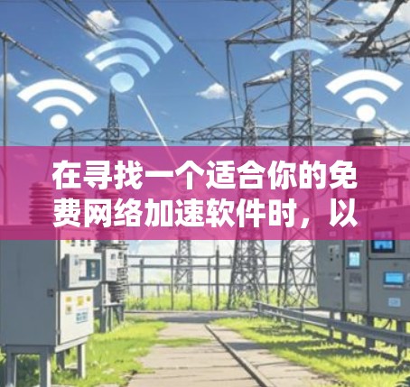 在寻找一个适合你的免费网络加速软件时,以下是一些步骤和建议 在寻找一个适合你的免费网络加速软件时,以下是一些步骤和建议