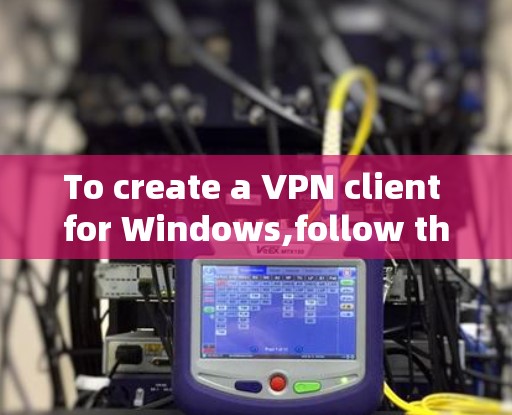 To create a VPN client for Windows,follow these organized steps: