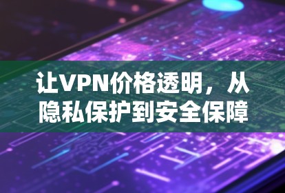 让VPN价格透明，从隐私保护到安全保障，你值得投资