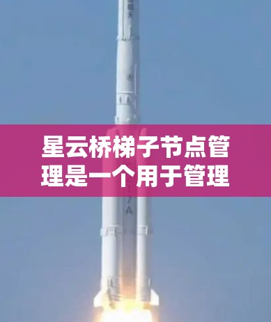 星云桥梯子节点管理是一个用于管理星云网络梯子节点的工具，帮助管理员配置和管理这些设备。以下是详细的步骤指南