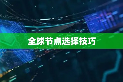 全球节点选择技巧