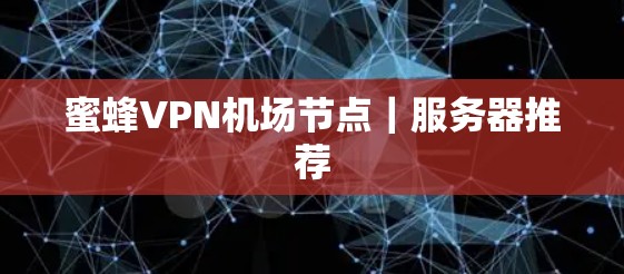 蜜蜂VPN机场节点｜服务器推荐