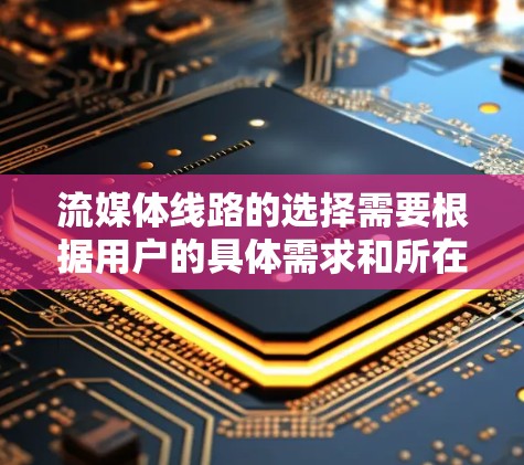 流媒体线路的选择需要根据用户的具体需求和所在位置来决定。以下是一些常见和适合的流媒体线路选择